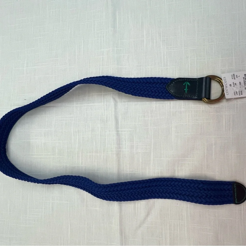 J Crew Factory Boys Crewcuts Royal Blue Woven Belt--Size L